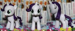 Size: 900x372 | Tagged: safe, artist:fluffly-bun, fluttershy, rarity, twilight sparkle, g4, brushable, filly, irl, photo, toy