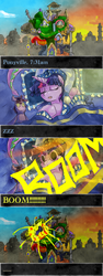 Size: 600x1600 | Tagged: safe, artist:saturnspace, twilight sparkle, clockwise whooves, g4, comic, doctor who, tardis