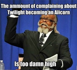 Size: 500x458 | Tagged: safe, alicorn drama, alicorn drama drama, jimmy mcmillan, meme, metadrama, too damn high