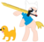 Size: 915x874 | Tagged: safe, artist:thatfatbrony, dog, pony, adventure time, crossover, finn the human, jake the dog, male, mouth hold, ponified, simple background, sword, tongue out, transparent background, vector