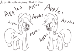 Size: 1280x853 | Tagged: safe, artist:ask-the-ghost-pony, applejack, g4, 30 minute art challenge, clone