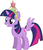 Size: 605x700 | Tagged: safe, artist:flash-draw, edit, twilight sparkle, alicorn, pony, g4, alicorn drama, alicorn edit, big crown thingy, butt wings, element of harmony, element of magic, female, glue, mare, simple background, solo, twilight sparkle (alicorn), vector, white background