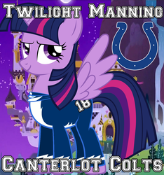 Size: 1053x1125 | Tagged: safe, twilight sparkle, alicorn, pony, g4, american football, hilarious in hindsight, indianapolis colts, nfl, sports, twilight sparkle (alicorn)