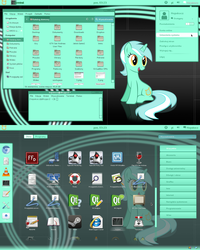 Size: 1440x1800 | Tagged: safe, lyra heartstrings, g4, gnome (desktop), linux