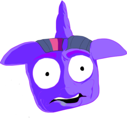Size: 735x680 | Tagged: safe, twilight sparkle, g4, bust, crappy art, floppy ears, head only, portrait, simple background, solo, transparent background