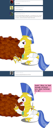 Size: 1000x2372 | Tagged: safe, artist:hakar-kerarmor, oc, oc:nors, ask four inept guardponies, ask, royal guard, tumblr