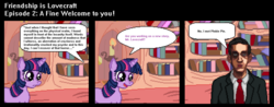 Size: 2550x1000 | Tagged: safe, artist:general-abe, twilight sparkle, g4, comic, cthulhu mythos, lovecraft