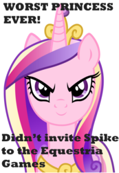 Size: 416x600 | Tagged: safe, princess cadance, pony, equestria games (episode), g4, equestria games, female, image macro, meme, solo