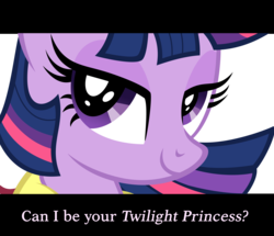 Size: 3595x3096 | Tagged: safe, twilight sparkle, alicorn, pony, g4, alicorn drama, bedroom eyes, bronybait, female, mare, the legend of zelda, the legend of zelda: twilight princess, twilight sparkle (alicorn)