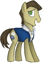 Size: 471x682 | Tagged: safe, davenport, earth pony, pony, g4, male, simple background, solo, stallion, white background