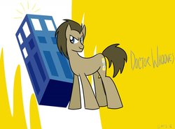 Size: 1280x947 | Tagged: safe, artist:mofetafrombrooklyn, doctor whooves, time turner, g4