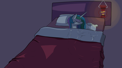 Size: 1920x1080 | Tagged: safe, artist:germaneseguy, princess celestia, pony, g4, bed, female, sleeping, solo