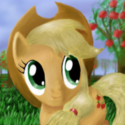 Size: 800x800 | Tagged: safe, artist:predelnik, applejack, earth pony, pony, g4, female, solo