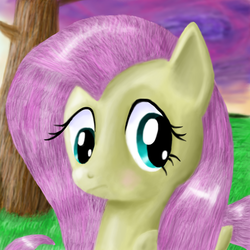 Size: 1200x1200 | Tagged: safe, artist:predelnik, fluttershy, g4, derp