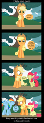 Size: 900x2498 | Tagged: safe, artist:cristal-of-light, apple bloom, applejack, rainbow dash, g4, comic, date