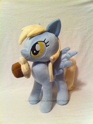 Size: 896x1200 | Tagged: safe, artist:planetplush, derpy hooves, pegasus, pony, g4, female, irl, mare, muffin, photo, plushie, solo