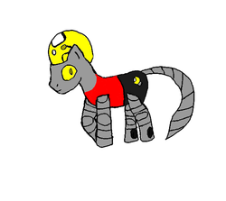 Size: 576x514 | Tagged: safe, artist:demoniclilangel, ponified, whatever happened to robot jones