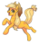 Size: 600x696 | Tagged: dead source, safe, artist:shironiki, applejack, earth pony, pony, g4, applejack's hat, cowboy hat, female, hat, jumping, mare, simple background, smiling, solo, transparent background, watermark