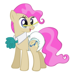 Size: 875x913 | Tagged: safe, artist:cupcakescankill, mayor mare, pony, g4, diaper, female, glasses, non-baby in diaper, non-dyed mayor, simple background, solo, transparent background, vector