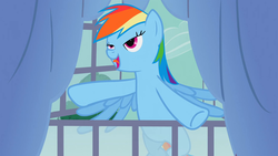 Size: 1920x1080 | Tagged: safe, screencap, rainbow dash, pegasus, pony, g4, spike at your service, female, mare