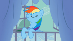 Size: 1920x1080 | Tagged: safe, screencap, rainbow dash, pegasus, pony, g4, spike at your service, female, mare, scrunchy face