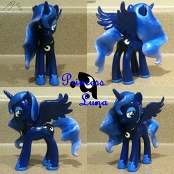 Size: 1900x1900 | Tagged: safe, artist:shearx, princess luna, pony, g4, brushable, customized toy, irl, photo, solo, toy