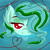 Size: 1000x1000 | Tagged: safe, artist:spirit shine, oc, oc only, oc:dulset tarn, pony, ear fluff, eyeshadow, female, head, lidded eyes, looking at you, makeup, mare, mlpchan, mlpchan contest, peeking, solo, swirly eyes, water