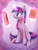 Size: 750x1000 | Tagged: safe, artist:sirpayne, twilight sparkle, pony, g4, book, female, magic, palindrome get, solo, telekinesis