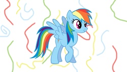 Size: 1600x900 | Tagged: safe, artist:djrainpony, rainbow dash, g4, vector, wallpaper