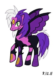 Size: 527x712 | Tagged: safe, artist:puddingvalkyrie, pony, ponified, solo, yu-gi-oh!, yubel