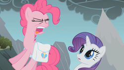 Size: 1280x720 | Tagged: safe, screencap, pinkie pie, rarity, dragonshy, g4