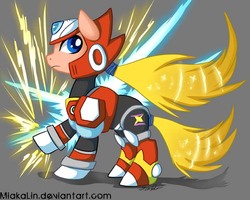 Size: 720x576 | Tagged: safe, artist:miakalin, crossover, mega man (series), megaman x, ponified, zero