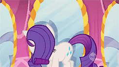 Size: 245x138 | Tagged: safe, screencap, rarity, pony, g4, animated, female, solo, theme song