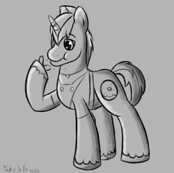 Size: 2259x2251 | Tagged: safe, artist:tilitoom, donut joe, g4, clothes, donut, eating, male, stallion