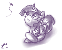 Size: 2115x1720 | Tagged: safe, artist:leadhooves, twilight sparkle, g4, monochrome, sketch