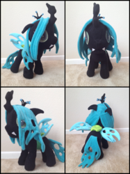 Size: 1526x2038 | Tagged: safe, artist:lumenglace, queen chrysalis, g4, female, filly, irl, photo, plushie, solo