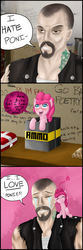 Size: 900x2700 | Tagged: safe, artist:hewhoerasesmost, pinkie pie, earth pony, pony, g4, comic, crossover, francis, left 4 dead
