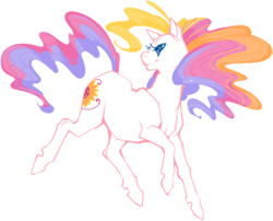 Size: 1024x829 | Tagged: safe, artist:nuclearstarlight, sunny daze (g3), earth pony, pony, g3, 2012, female, hoers, leaping, looking back, mare, realistic horse legs, simple background, solo, transparent background, turned head