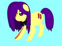 Size: 900x675 | Tagged: safe, artist:moonstruckpony, bacon, burned, hanako ikezawa, katawa shoujo, ms paint, ponified