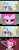 Size: 450x1188 | Tagged: safe, edit, edited screencap, screencap, applejack, fluttershy, pinkie pie, rainbow dash, rarity, twilight sparkle, g4, caption, classy, hub logo, image macro, mane six, moustache, text