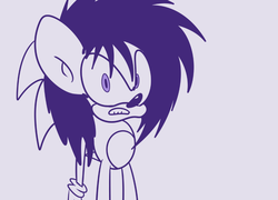 Size: 915x657 | Tagged: safe, artist:extradan, oc, oc only, oc:extradan pony, anthro, crossover, male, simple background, sonic the hedgehog, sonic the hedgehog (series), sonicified, style emulation