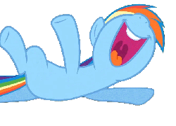 Size: 672x486 | Tagged: safe, rainbow dash, g4, magic duel, animated, cute, dashabetes, female, invisible tickles, laughing, simple background, transparent background