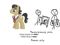 Size: 800x600 | Tagged: safe, filthy rich, earth pony, pony, g4, everyone is different, homestar runner, male, stallion, strong bad