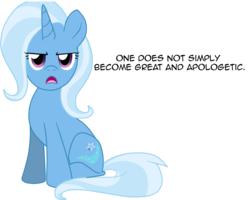 Size: 1000x800 | Tagged: safe, artist:perfectpinkwater, trixie, pony, unicorn, g4, dialogue, female, mare, simple background, sitting, solo, speech bubble, transparent background