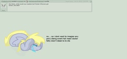 Size: 1272x592 | Tagged: safe, artist:askderpyandthedoctor, derpy hooves, pegasus, pony, g4, ask, cancer, female, implied doctor whooves, mare, solo