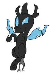 Size: 600x800 | Tagged: safe, artist:inopony, changeling, 15 minute ponies, redraw, simple background, white background, wil