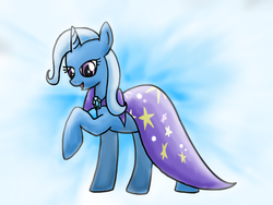 Size: 640x480 | Tagged: safe, artist:cyanegg, trixie, pony, unicorn, g4, female, mare, smiling, solo