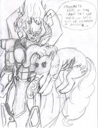 Size: 697x906 | Tagged: safe, artist:quakebrothers, pinkie pie, g4, crossover, legacy of kain, sketch
