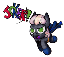 Size: 722x643 | Tagged: safe, artist:darkone10, cheerilee, earth pony, pony, g4, batman, crossover, female, simple background, solo, traditional art, transparent background