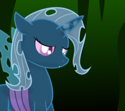 Size: 2000x1765 | Tagged: safe, artist:dazed-and-wandering, trixie, changeling, g4, changelingified, solo, trixieling